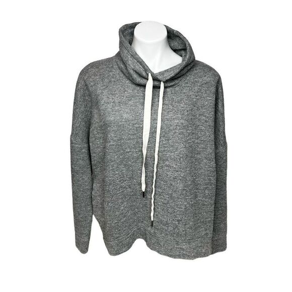 J. Crew gray funnel neck heavyweight wool blend sweatshirt size XL - Picture 1 of 13